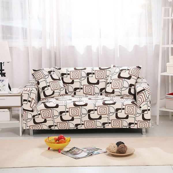 Harper Beige Pattern Sofa Cover