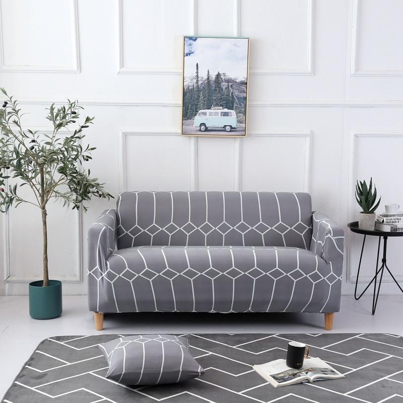 Kerry Gray Pattern Sofa Cover