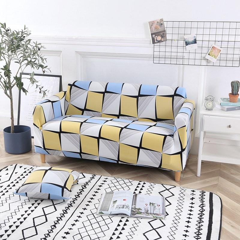 Nisha Square Pattern Sofa Cover