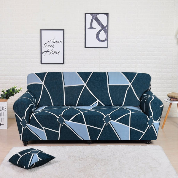 Kaiden Blue Sofa Cover