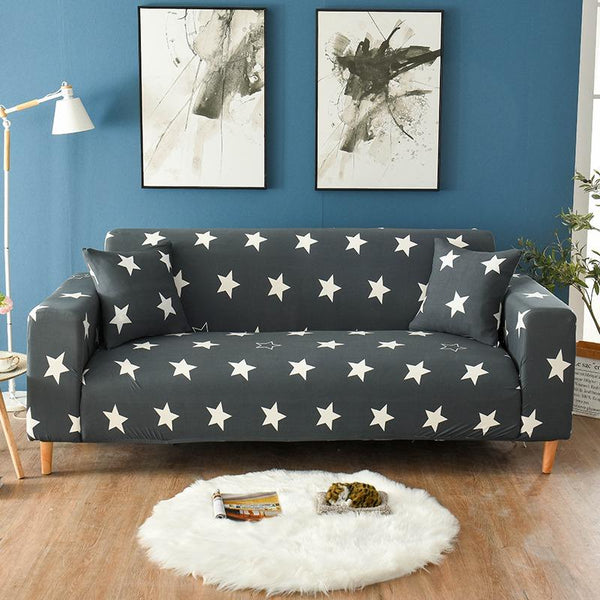 Eleni Stars Dark Blue Sofa Cover