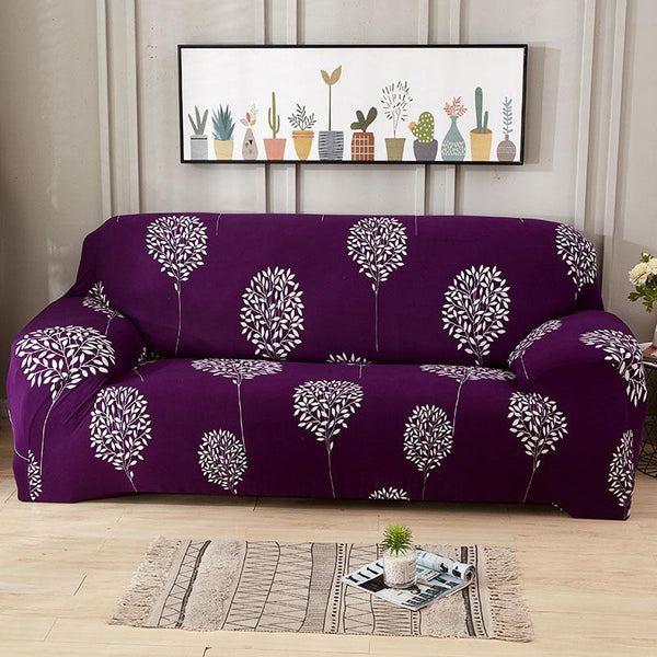 Brenna Purple Sofa Cover