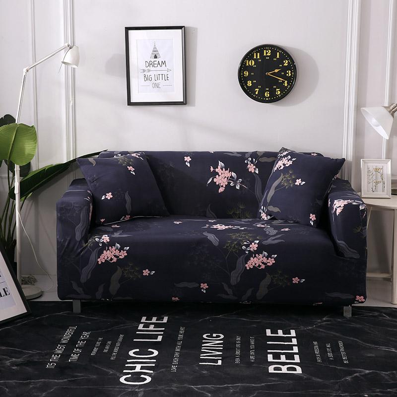 Jorgie Flower Navy Sofa Cover