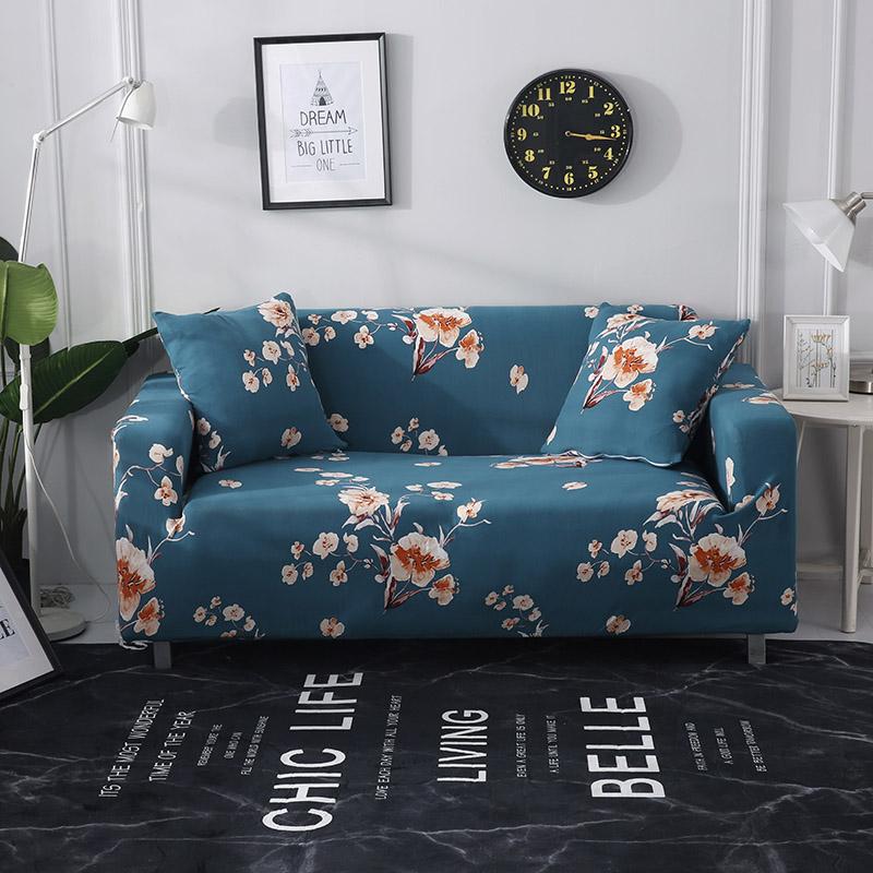 Ursula Flower Blue Sofa Cover