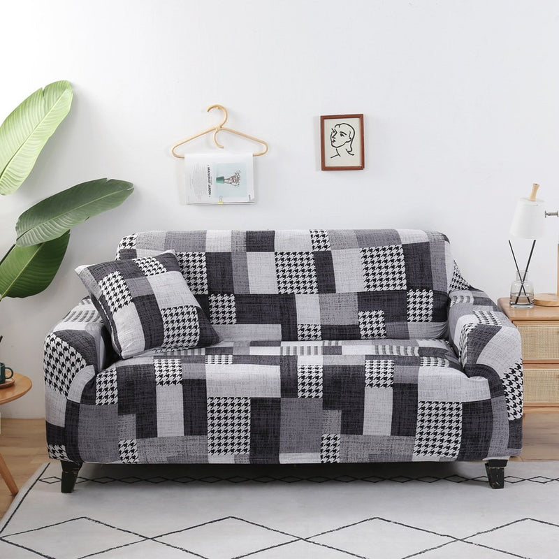 Portia Checkered Sofa Cover