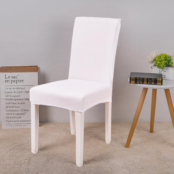 Solid White Chair Cover