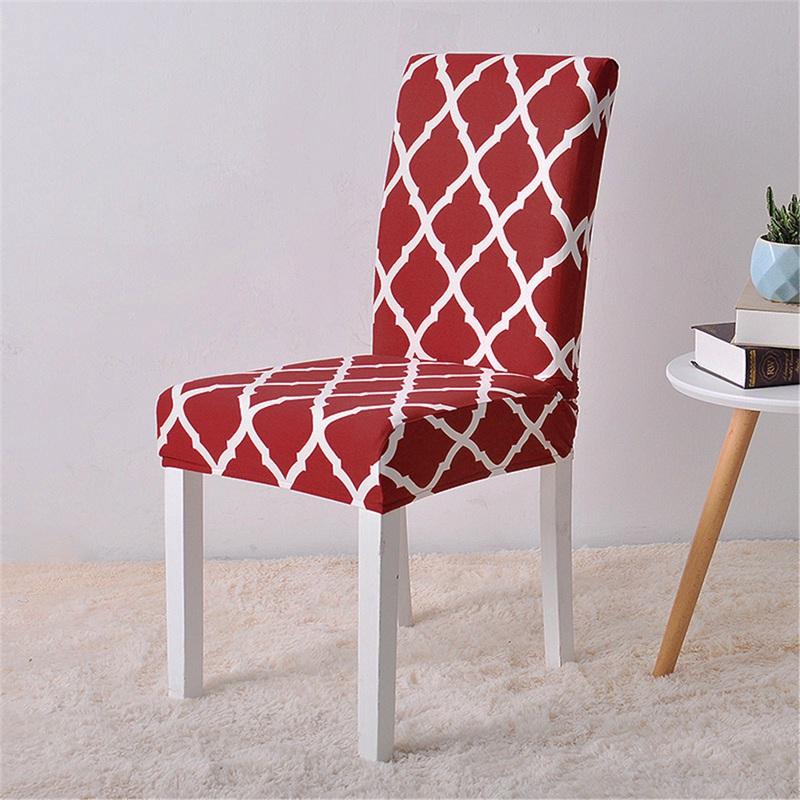 Alana Red Pattern Chair Cover