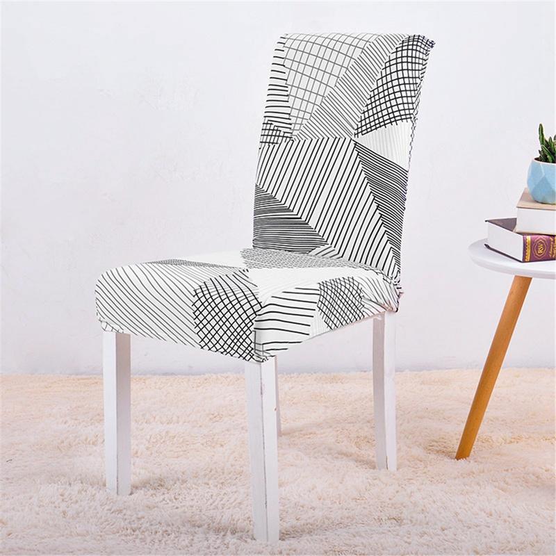 Kacy Geometric Lines Chair Cover