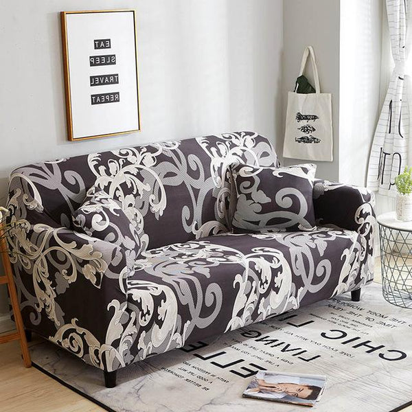 Alec Abstract Floral Sofa Cover