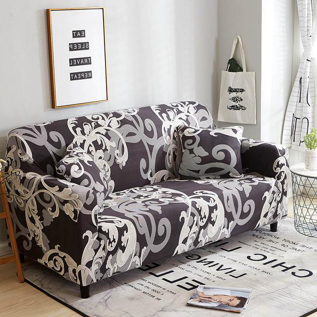 Alec Abstract Floral Sofa Cover