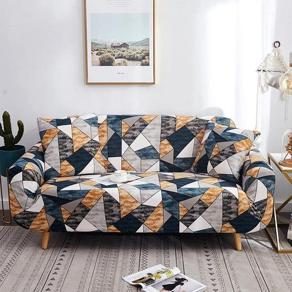 Arissa Geometric Sofa Cover