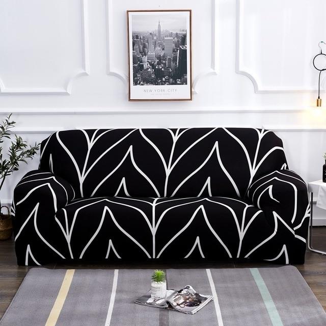 Tiya Black Sofa Cover