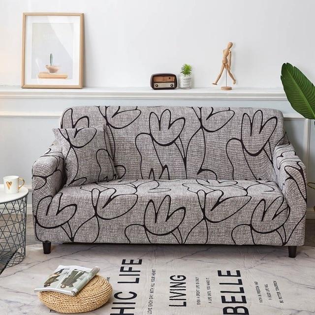 Shayla Line Art Sofa Cover