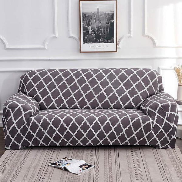 Alana Gray Pattern Sofa Cover