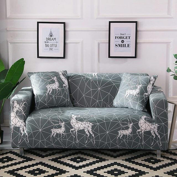 Sami Geometric Deer Sofa Cover