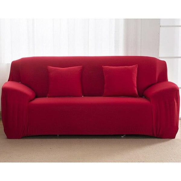 Solid Red Sofa Cover